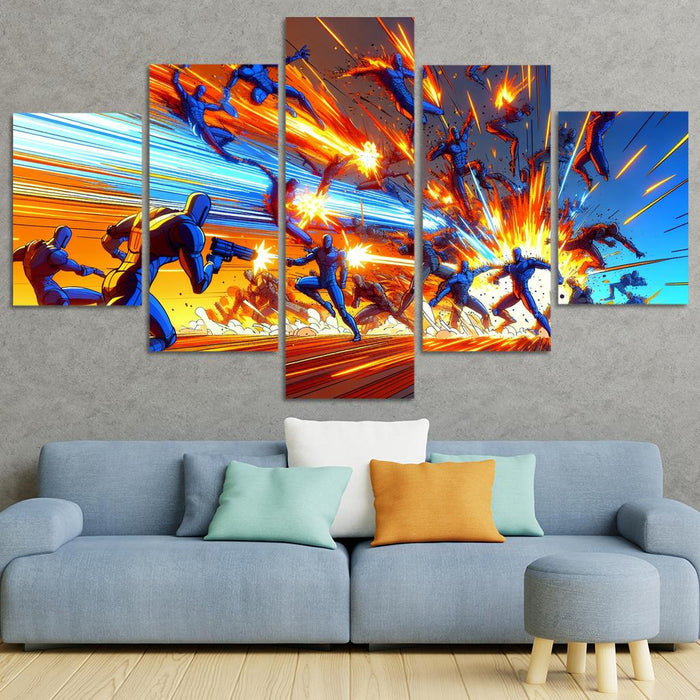 Dragon Ball Z Energy Multi-panel Paintings