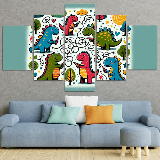 Doodle Dino Friends One-piece Frames