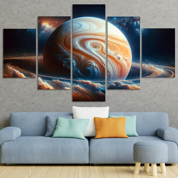 The Mesmerizing Clouds Of Gas Giants Premium Artwork Frames