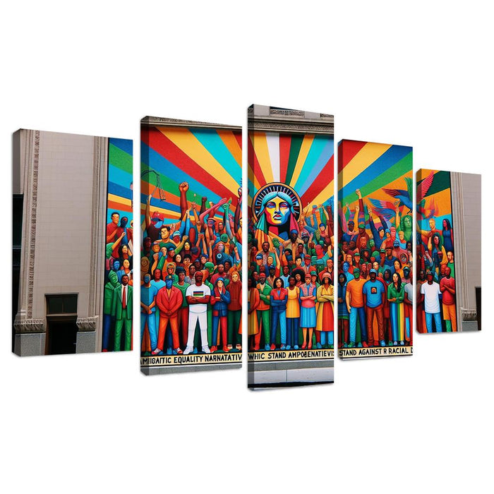 Voices In Color Art For Racial Justice Multi-panel Paintings