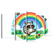 Rainbow Raccoon Modern Paintings Frame