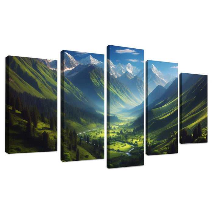 Mountain Serenity Multi-panel Paintings