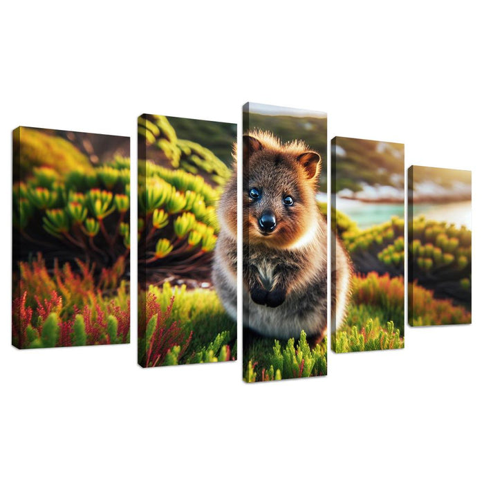 The Secret Lives Of Quokkas The World's Happiest Animals Oil Paintings Frame