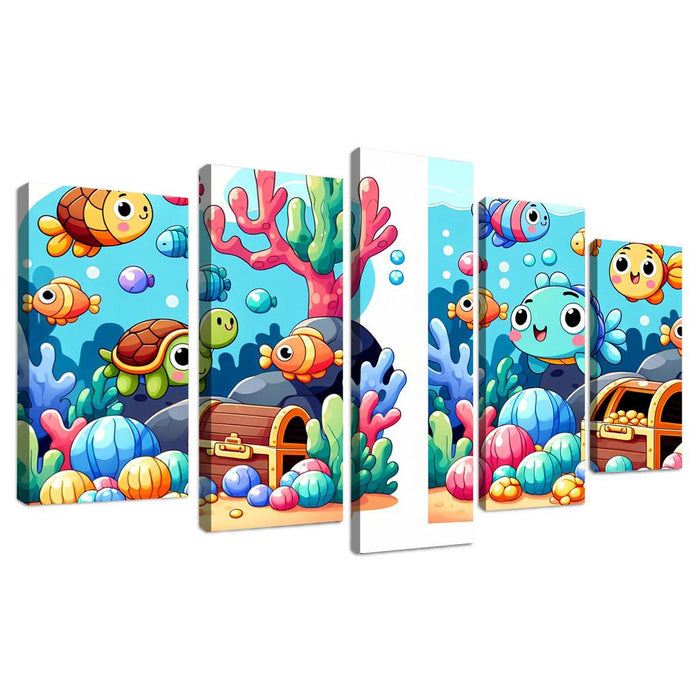 Underwater Treasure Hunt One-piece Frames