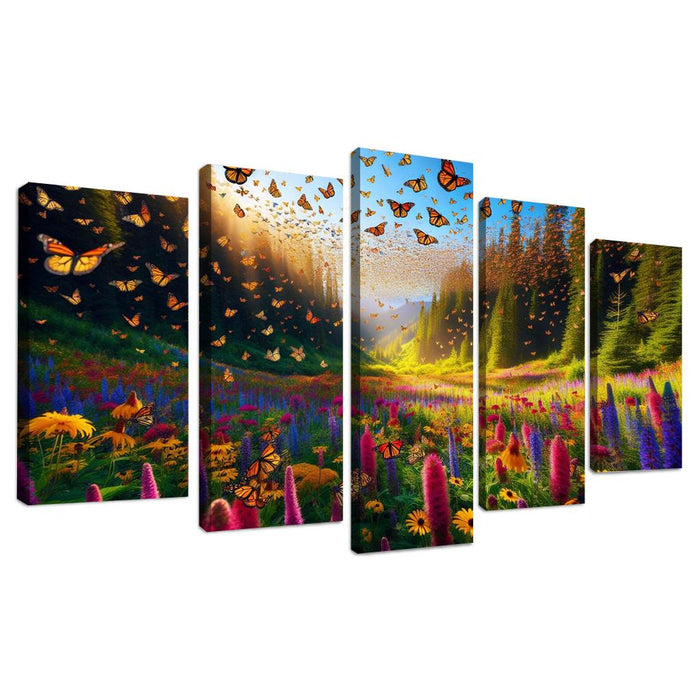 The Incredible Journey Of Monarch Butterflies Oil Paintings Frame