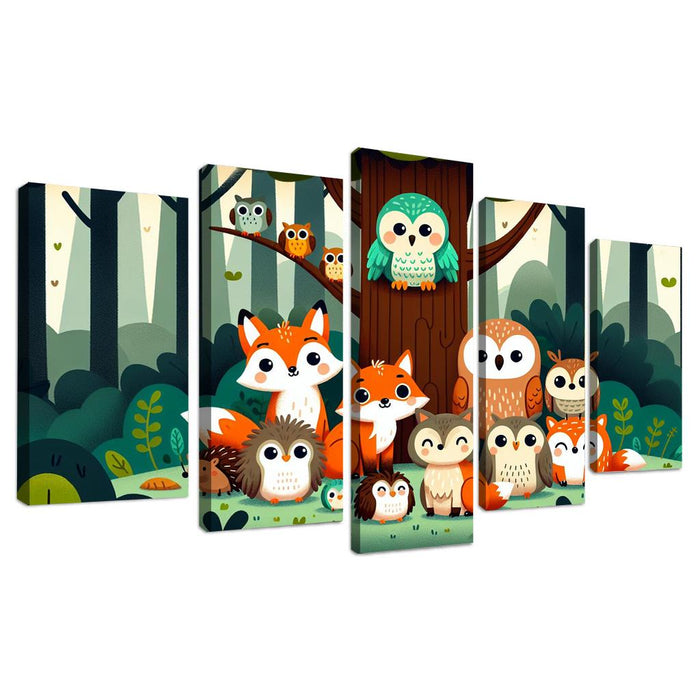 Whimsical Woodland Friends Premium Artwork Frames