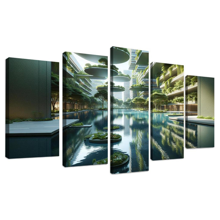 Floating Arcadia The Hydro-urban Oasis Custom Paintings Frame