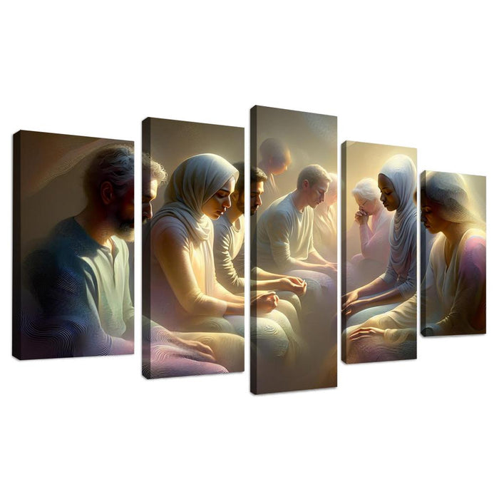 Euphoria Of Silent Dialogues Oil Paintings Frame