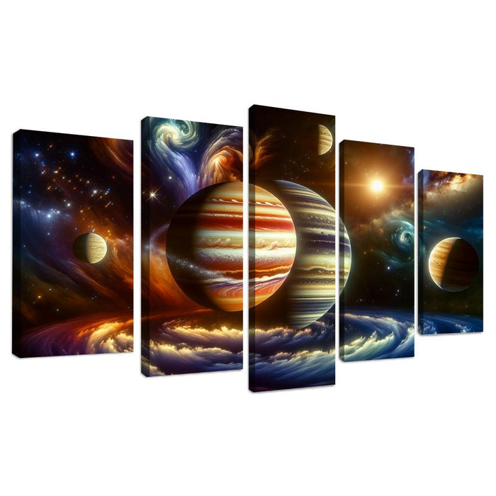 The Dance Of Gas Giants In Exoplanetary Systems Modern Paintings Frame