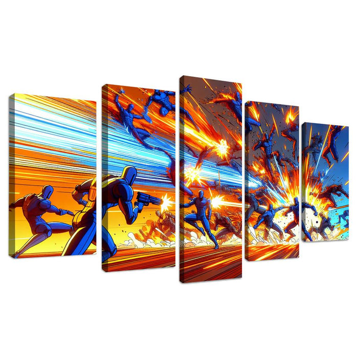 Dragon Ball Z Energy Multi-panel Paintings