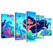 Magical Mermaid Lagoon Modern Paintings Frame