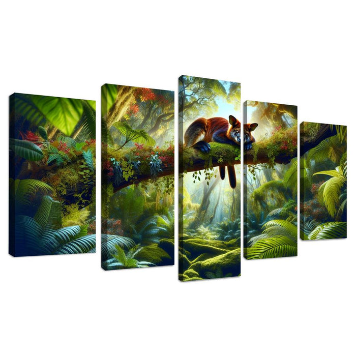 Tales Of The Forest The Secret Lives Of Tree Kangaroos Oil Paintings Frame