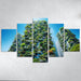 Vertical Forest Towers Modern Paintings Frame