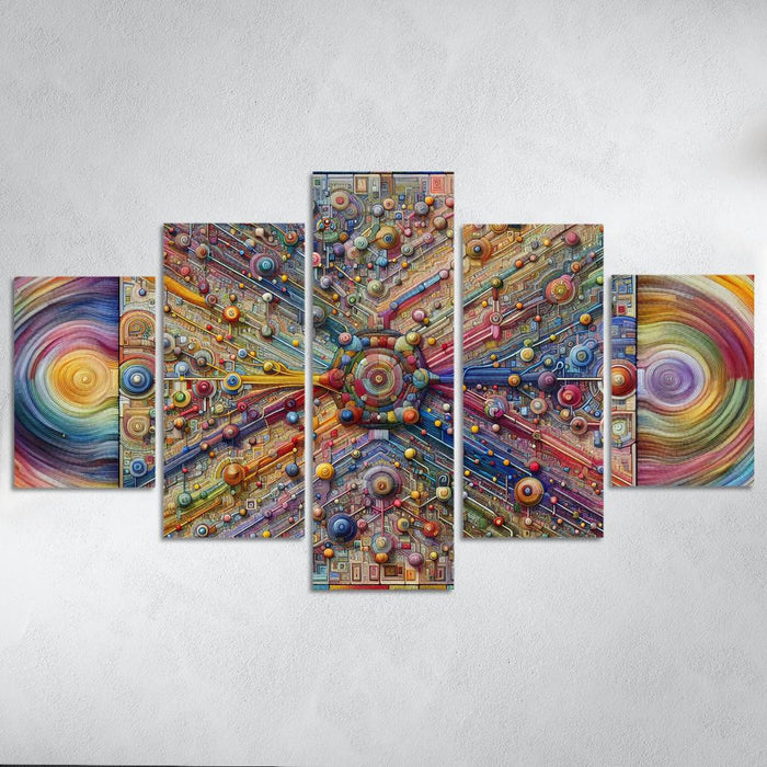 Threads Of Connectivity Multi-panel Paintings