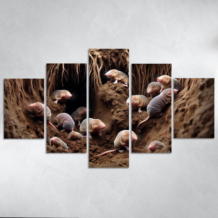 Secrets Of The Underworld The Life Of Naked Mole Rats Oil Paintings Frame