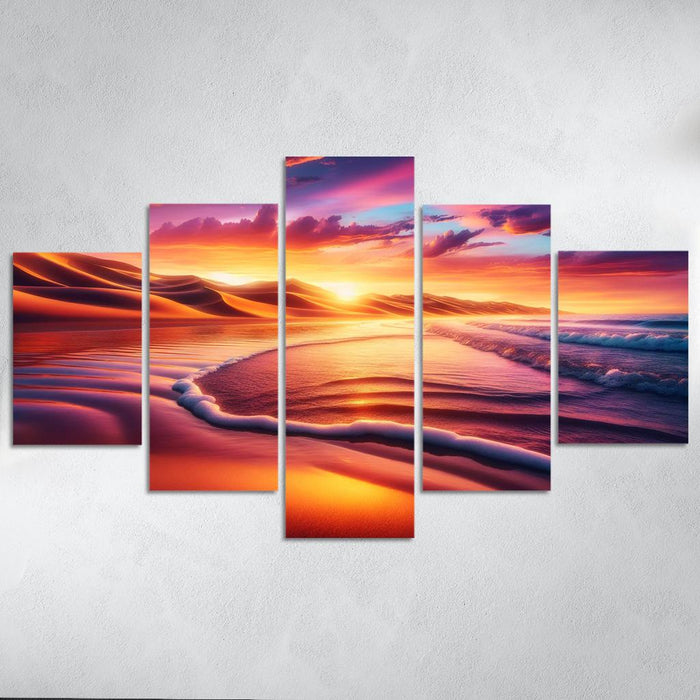 Hidden Dunes Oasis Abstract Paintings Frame