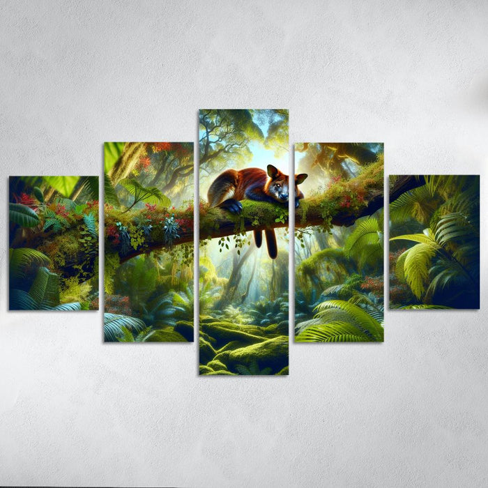 Tales Of The Forest The Secret Lives Of Tree Kangaroos Oil Paintings Frame