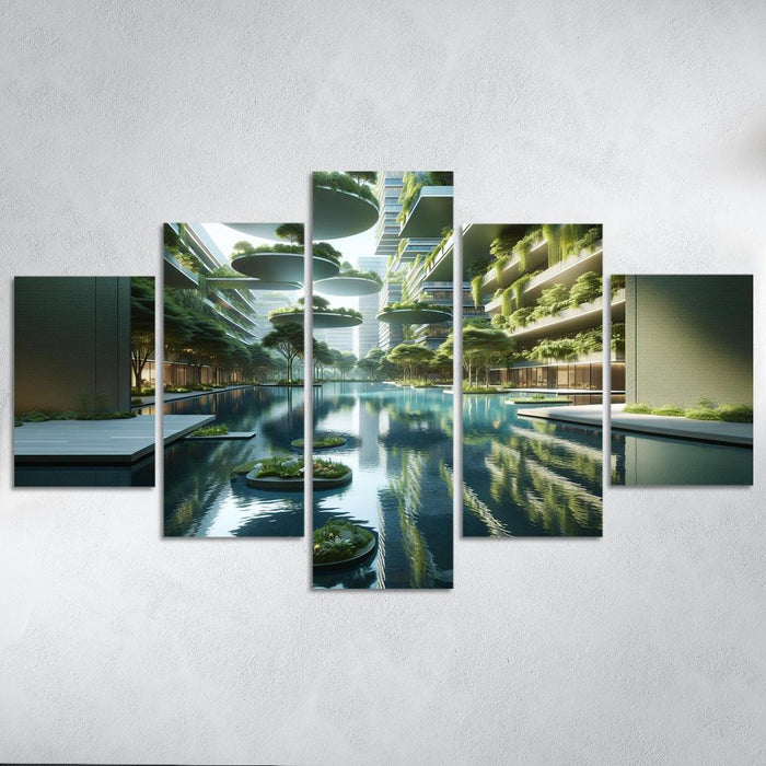 Floating Arcadia The Hydro-urban Oasis Custom Paintings Frame