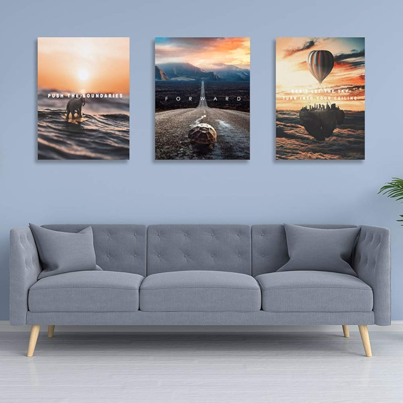 Inspirational Wall Art Canvas Set For Motivation And Success