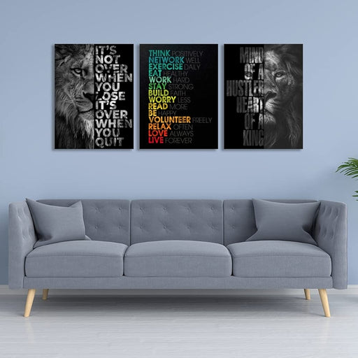 Inspirational Wall Art Canvas Set For Motivation And Success