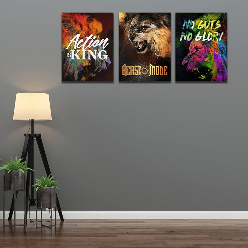 Inspirational Wall Art Canvas Set For Motivation And Success