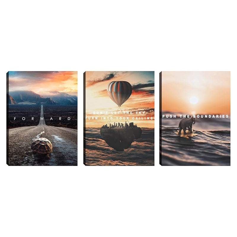 Inspirational Wall Art Canvas Set For Motivation And Success