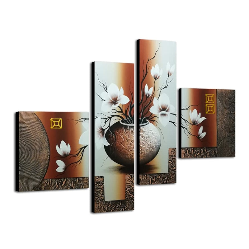 Decorative Floral Canvas Artwork Set