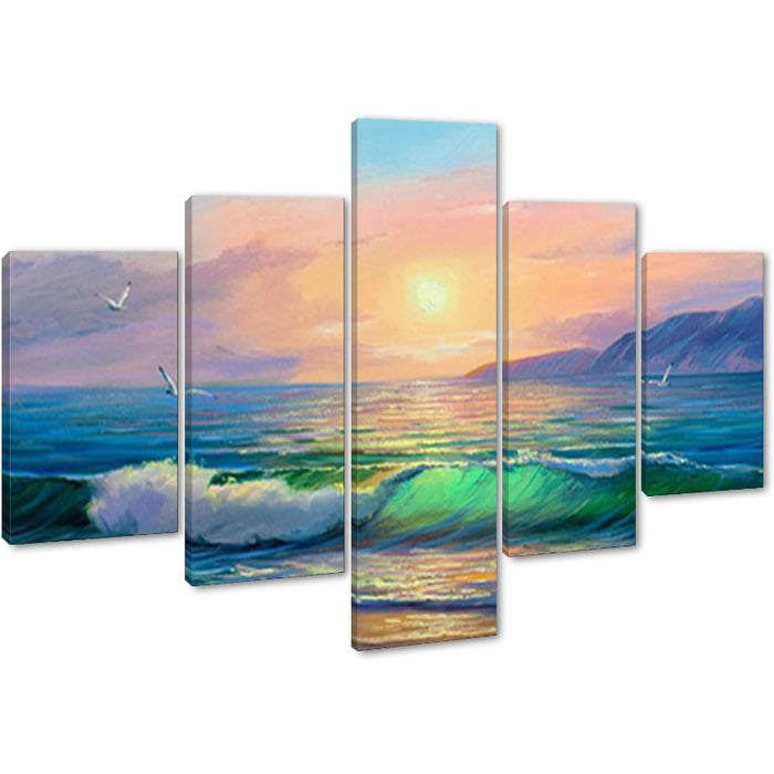 5 Pieces Canvas Modern Painting Artwork