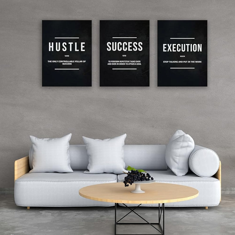 Inspirational Wall Art Canvas Set For Motivation And Success