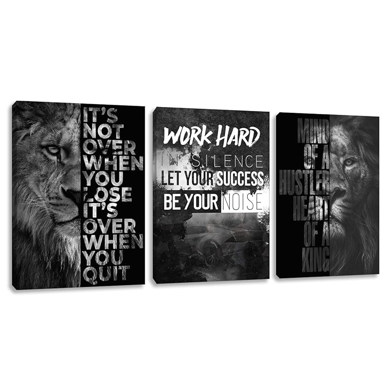 Inspirational Wall Art Canvas Set For Motivation And Success