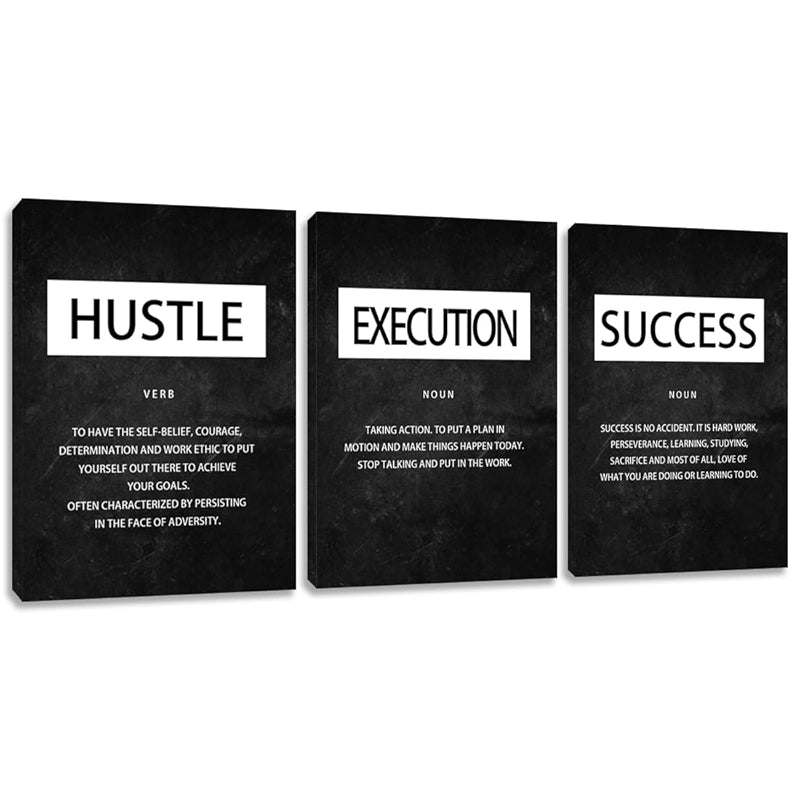 Inspirational Wall Art Canvas Set For Motivation And Success