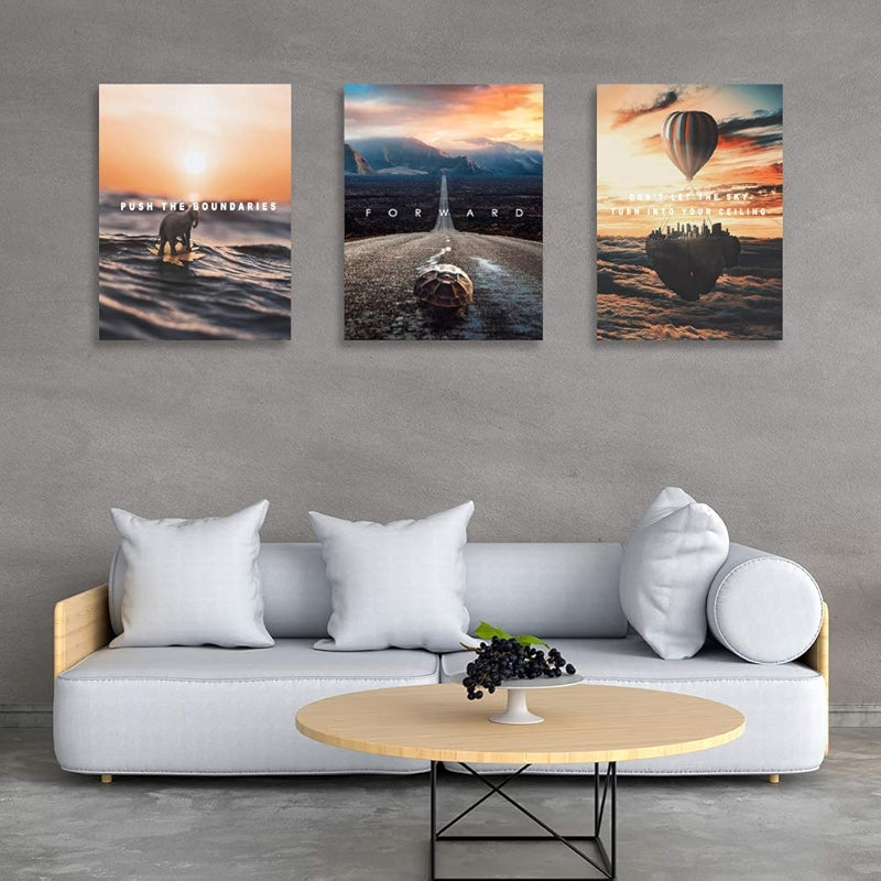 Inspirational Wall Art Canvas Set For Motivation And Success