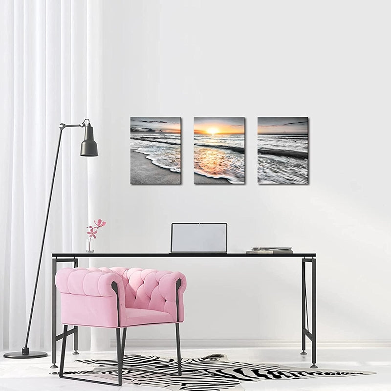 Bathroom Wall Art Canvas Prints Set Of Three