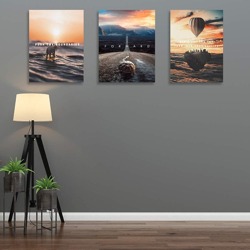 Inspirational Wall Art Canvas Set For Motivation And Success