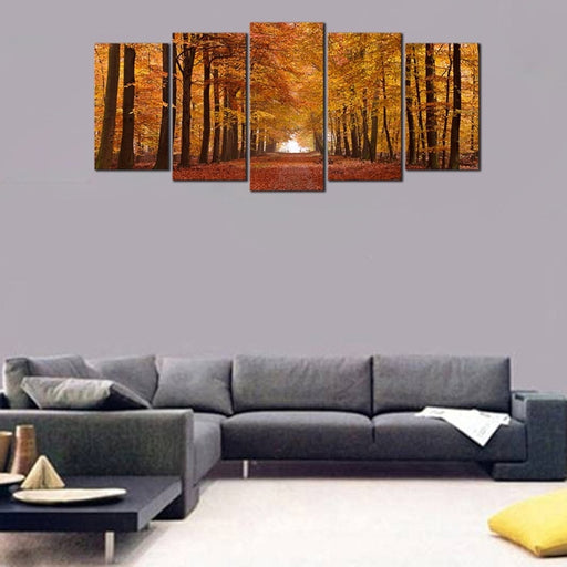 Autumn Forest Canvas Prints Wall Art Set