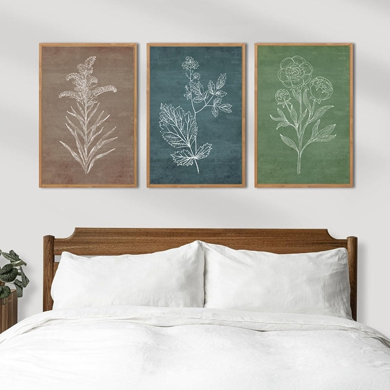 Neutral Botanical Plant Canvas Art Set Of Six