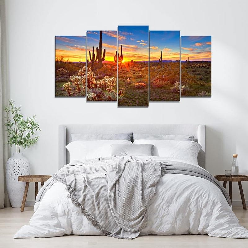 Large Canvas Art Set Featuring Autumn Landscape Wall Decor