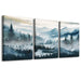 Abstract Mountain Forest Landscapes Canvas Wall Art Set