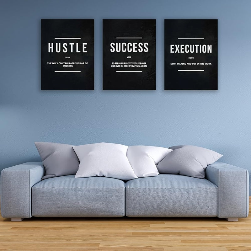 Inspirational Wall Art Canvas Set For Motivation And Success