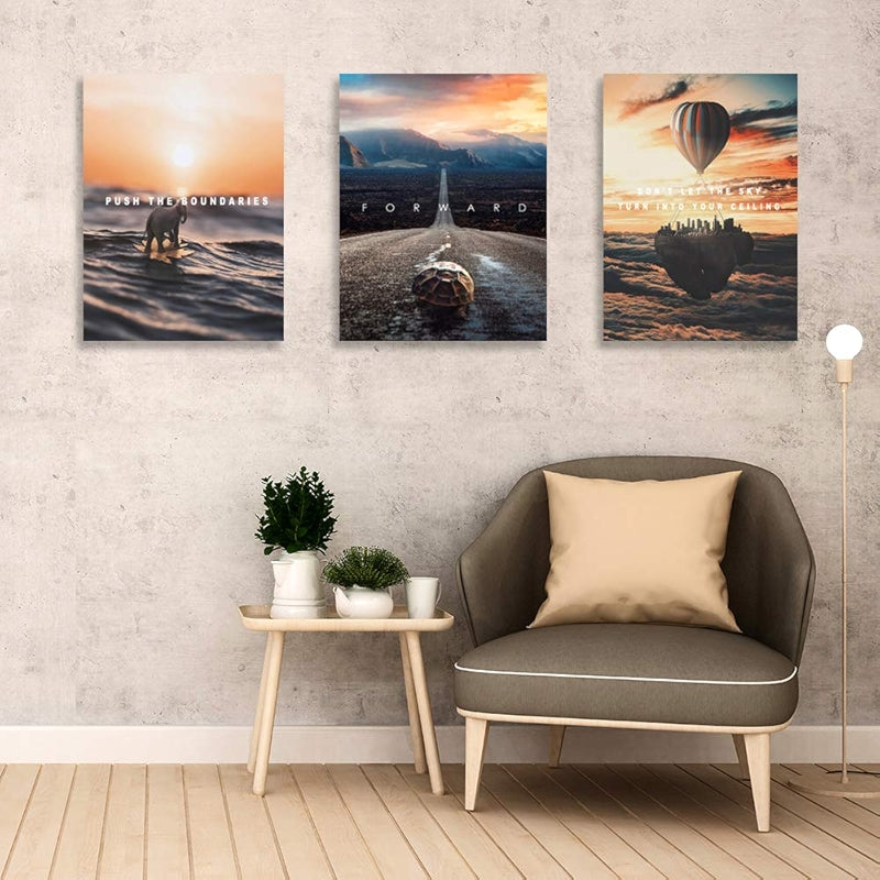 Inspirational Wall Art Canvas Set For Motivation And Success