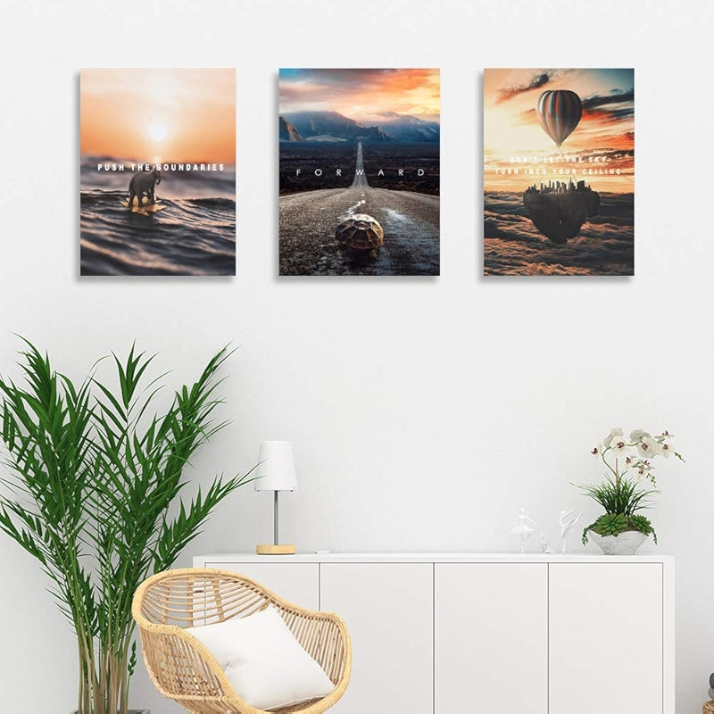 Inspirational Wall Art Canvas Set For Motivation And Success