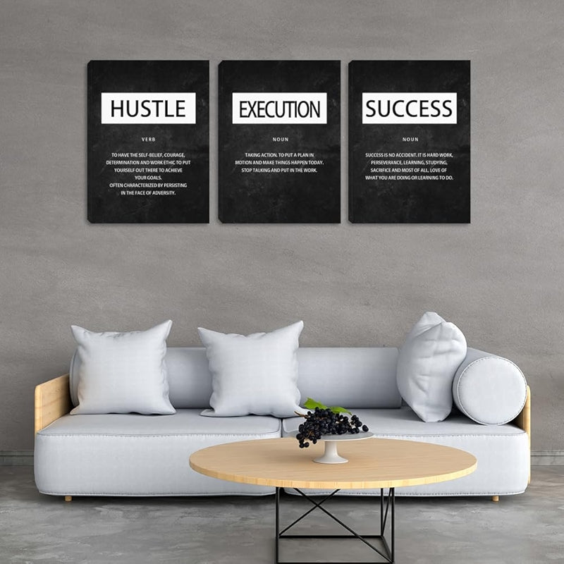 Inspirational Wall Art Canvas Set For Motivation And Success