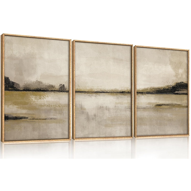 Abstract Mountain And Lake Wall Art Set