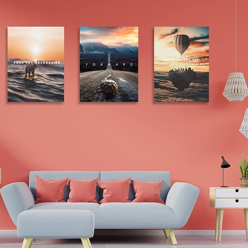 Inspirational Wall Art Canvas Set For Motivation And Success