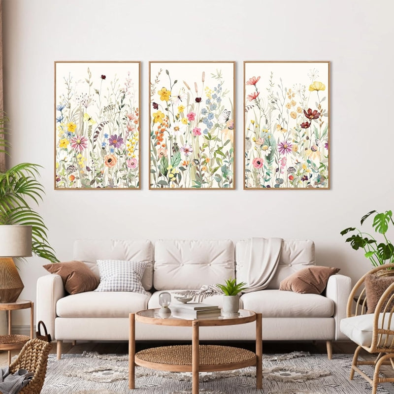 Neutral Botanical Plant Canvas Art Set Of Six