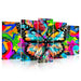 Modern Large Canvas Butterflies Wall Art Set