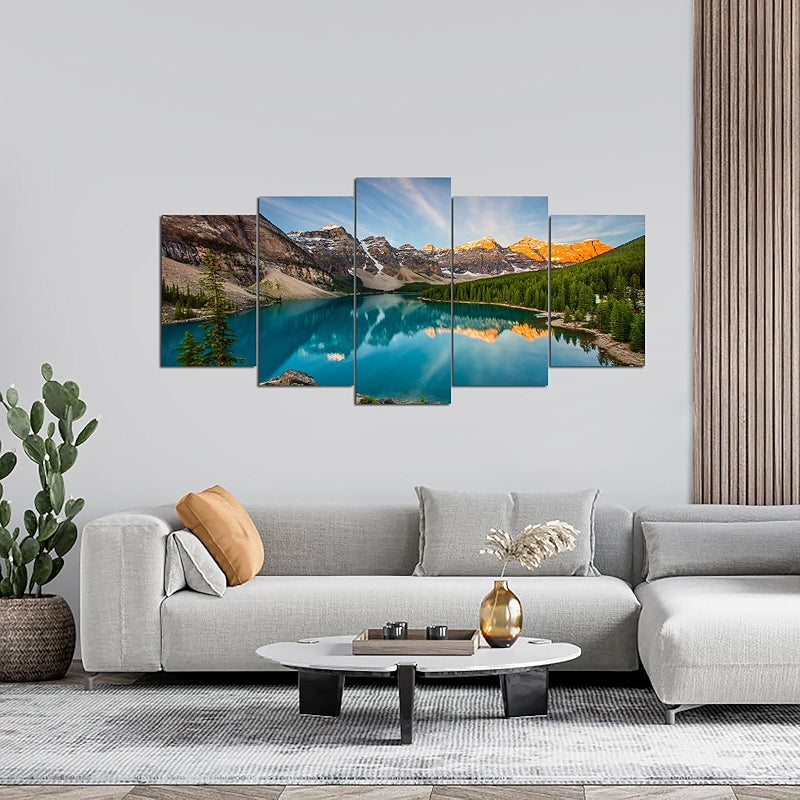 Canvas Wall Art Colorado Rocky Mountains And Moraine Lake