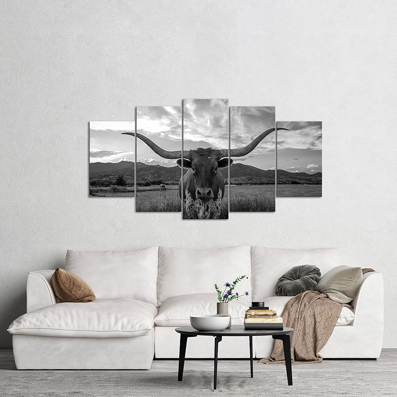 Texas Animal Canvas Wall Art Set