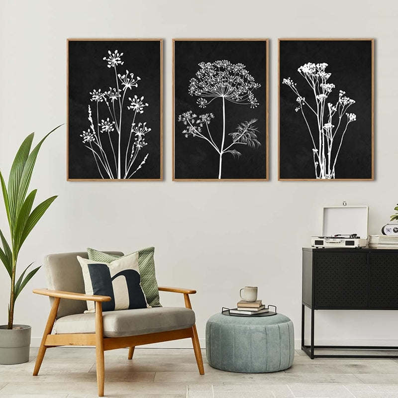 Neutral Botanical Plant Canvas Art Set Of Six