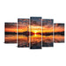 Large Canvas Wall Art Lighthouse At Sunset 5 Piece Set